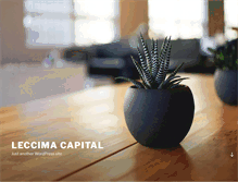 Tablet Screenshot of leccimacapital.com